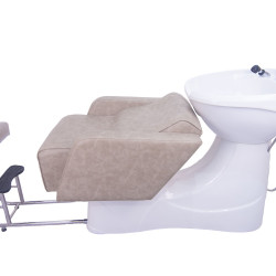 沖水台03 白底座 雙腳踏